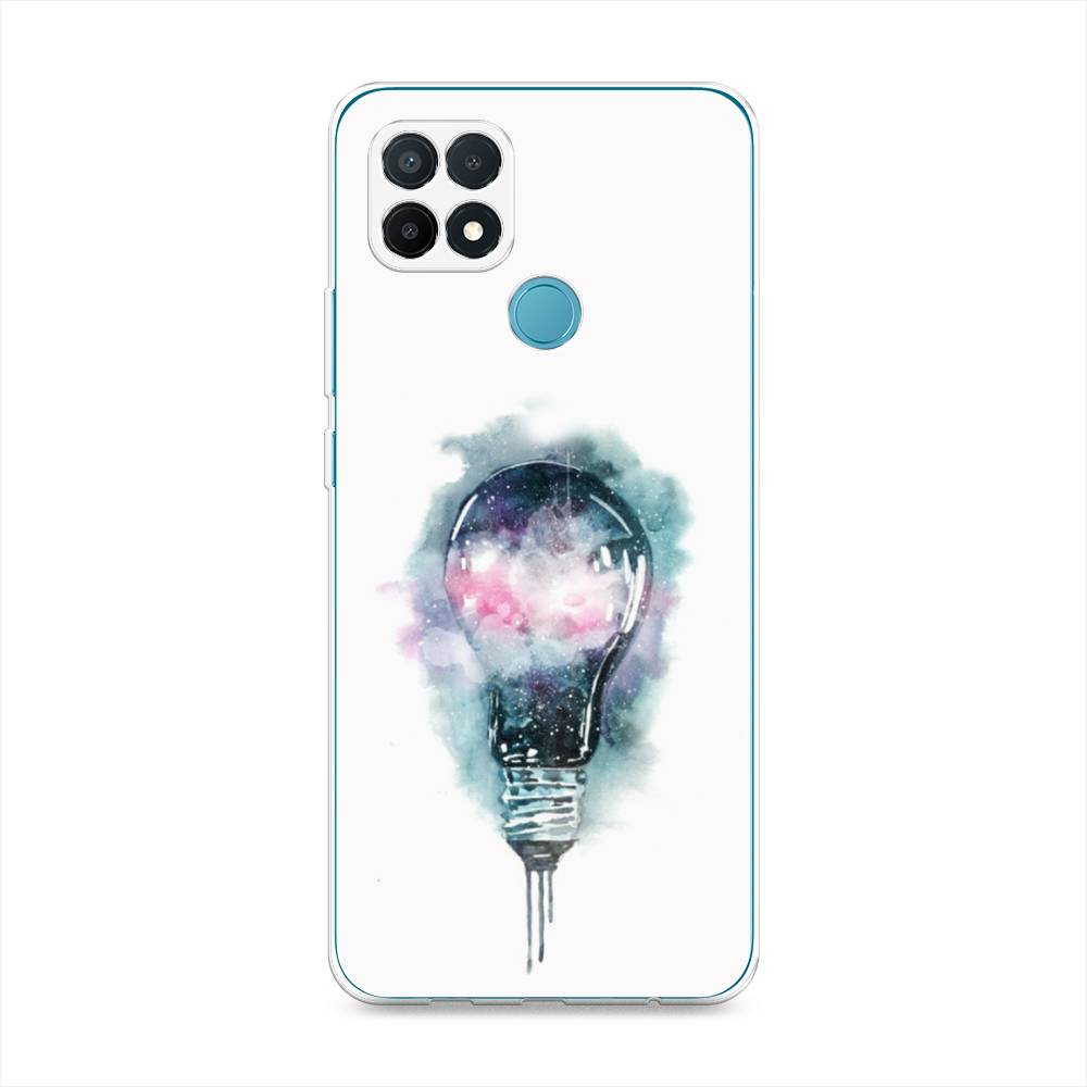 

Чехол на Oppo A15 "Волшебная лампа", Белый;серый, 255650-4