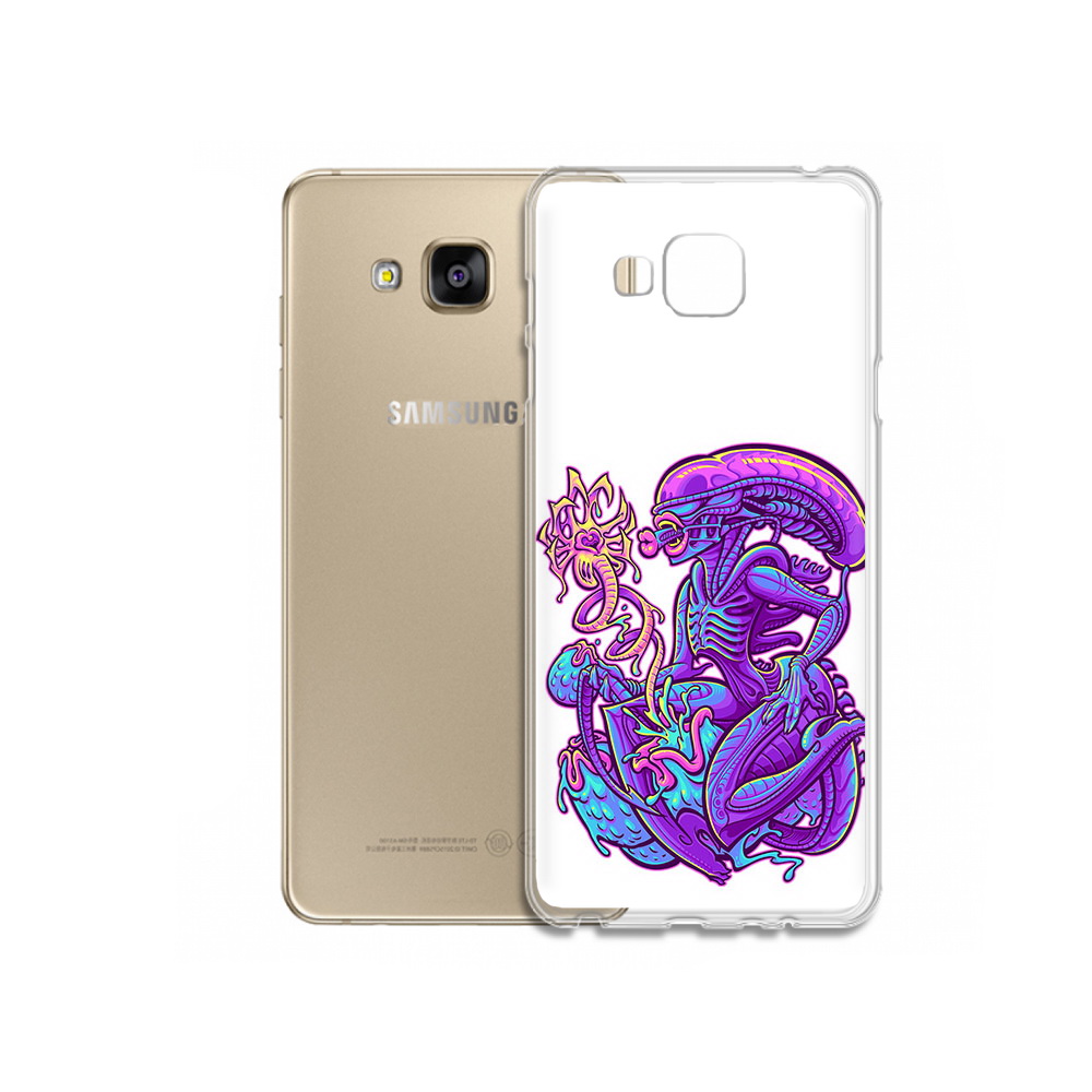 

Чехол MyPads Tocco для Samsung Galaxy J5 Prime чужой фиолетовый цвет (PT66772.570.693), Прозрачный, Tocco