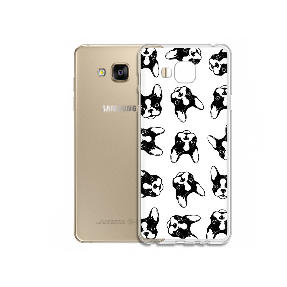 

Чехол MyPads Tocco для Samsung Galaxy J5 Prime черно белые собачки (PT66772.570.683), Прозрачный, Tocco