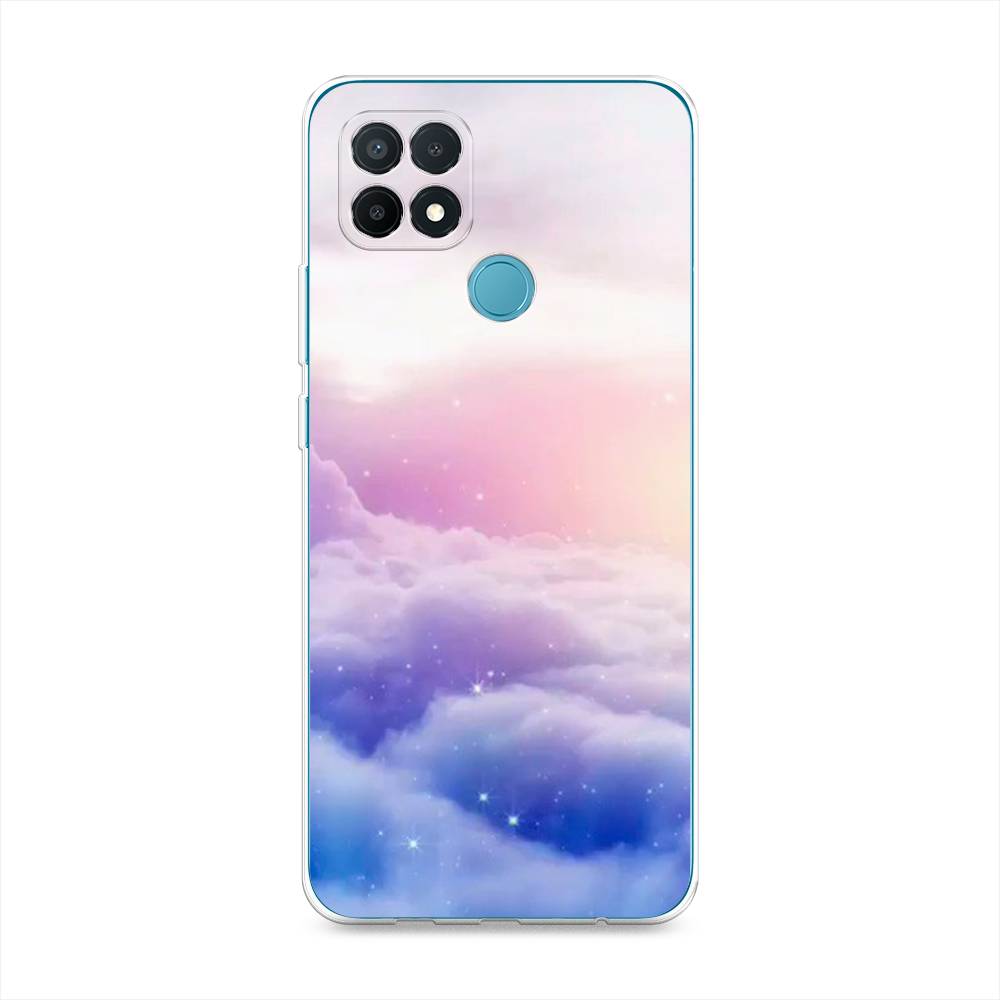 

Чехол на Oppo A15 "Небеса", Голубой;белый;розовый, 255650-2