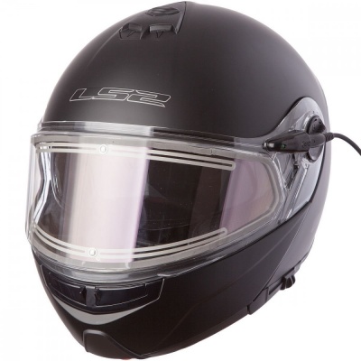 

LS2 Мотошлем FF325 STROBE ELECTRIC SNOW Solid снегоходный (Черный,XL)