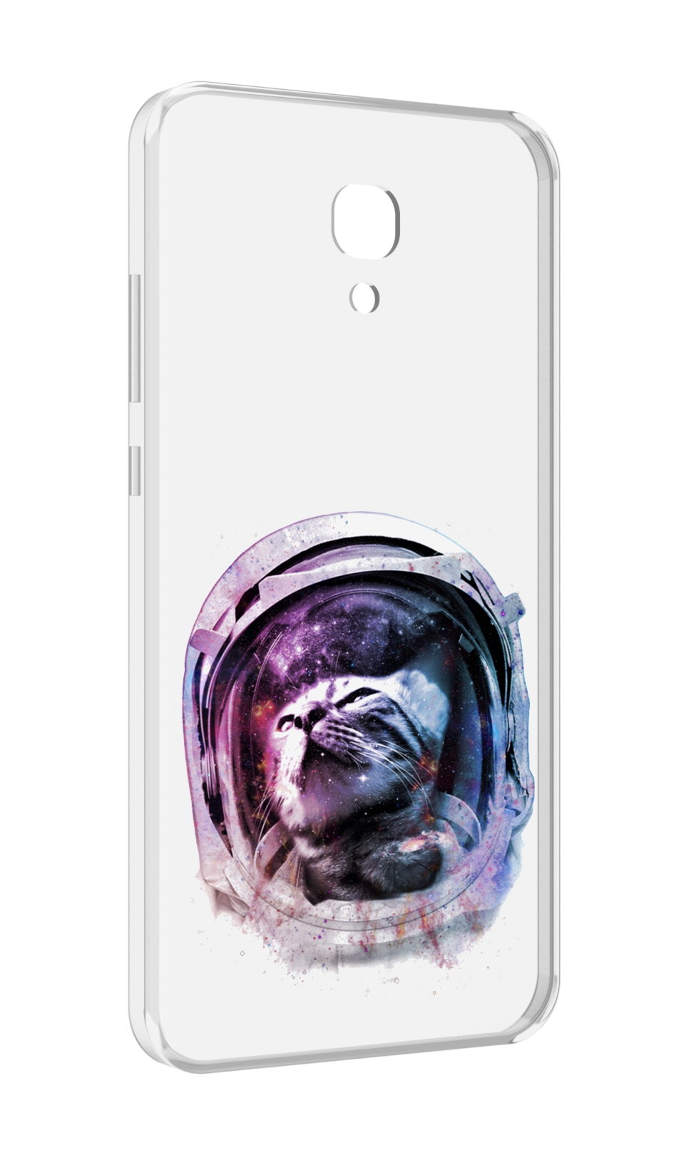 

Чехол MyPads кот в шлеме для Meizu M6 (M711Q), Прозрачный, Tocco