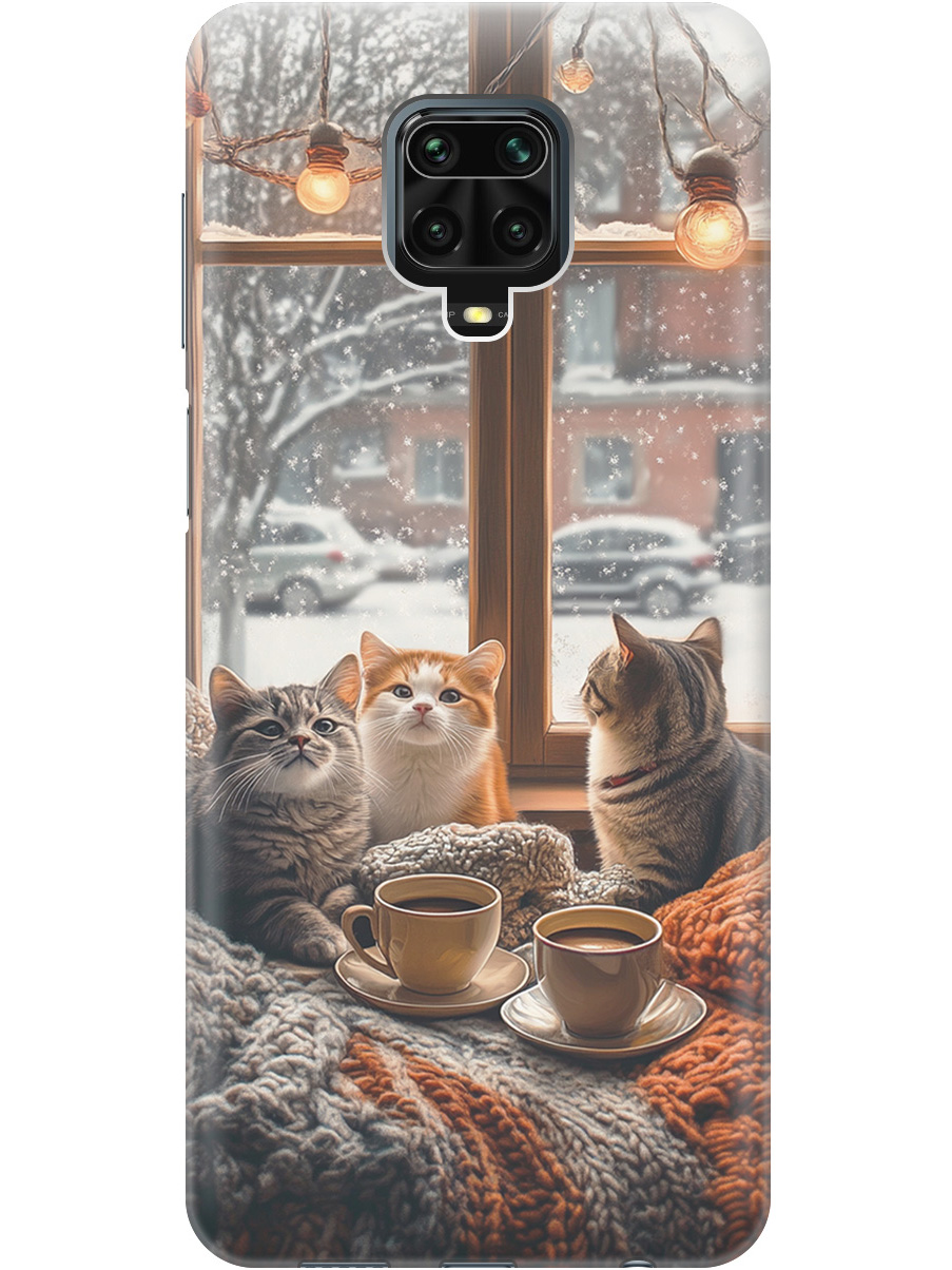 

Силиконовый чехол на Xiaomi Redmi Note 9s / Note 9 Pro с принтом "Котики на подоконнике", Прозрачный;бежевый;белый;желтый;серый, 722942112