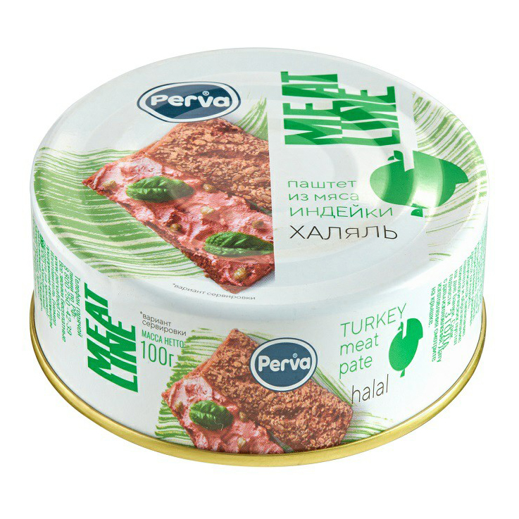 

Паштет из мяса индейки Perva Meat Line 100 г