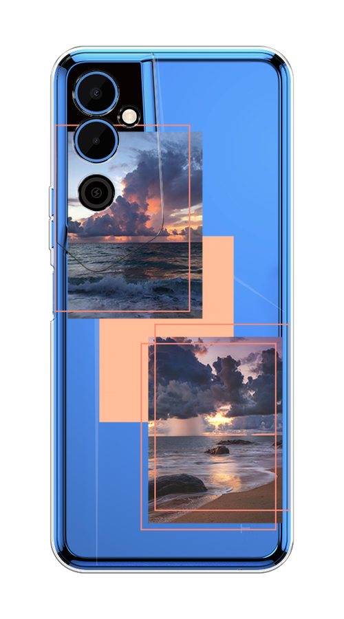 

Чехол на Tecno Pova Neo 2 "Sky collage", Розовый;прозрачный;синий, 302450-1