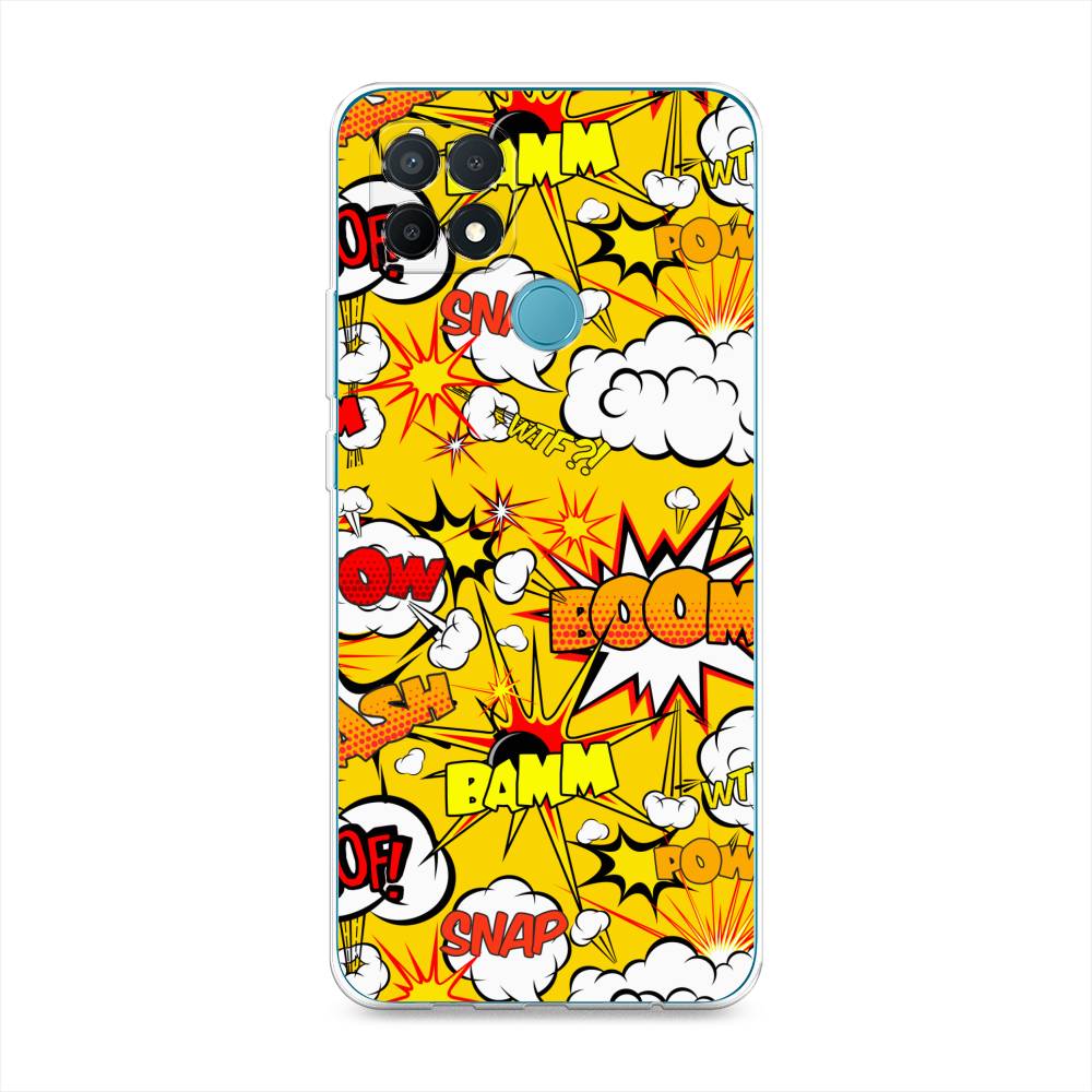 

Чехол на Oppo A15 "Поп Арт эффекты", Желтый;белый;оранжевый, 255650-6