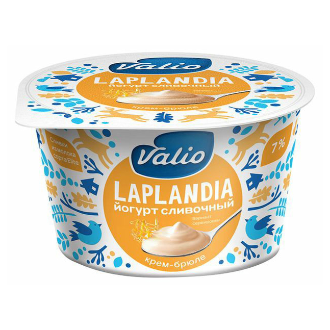 

Йогурт Valio Laplandia сливочный со вкусом крем-брюле 7% 180 г