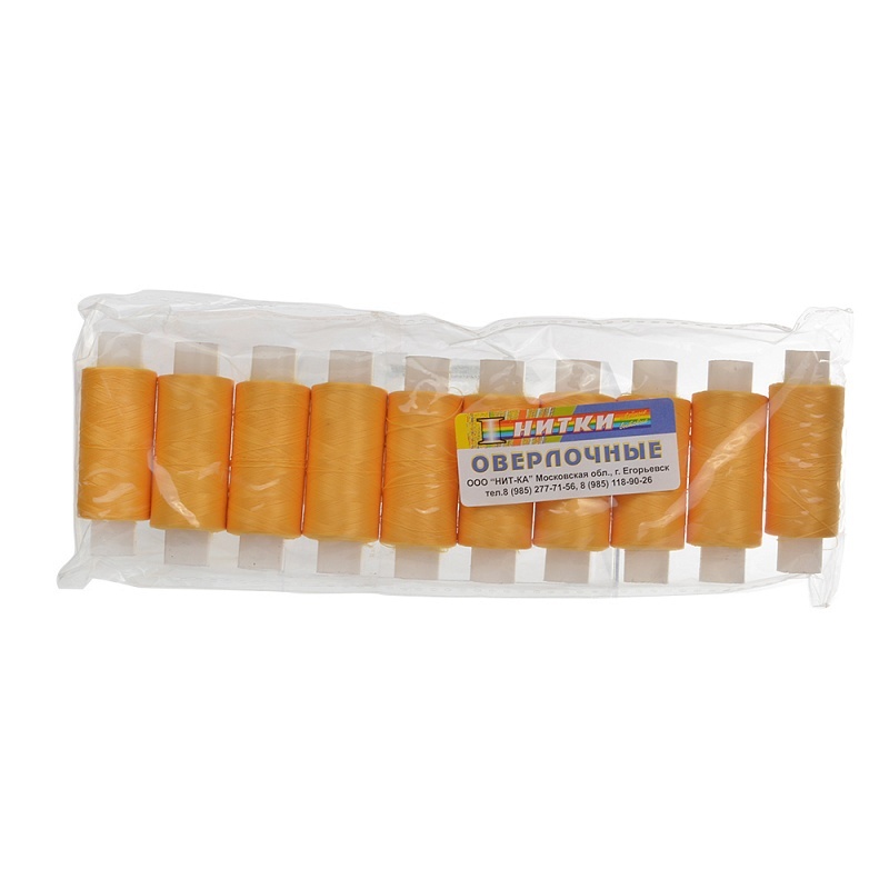 

Нитки Нит-ка 10 катушек, 200 м, желтый