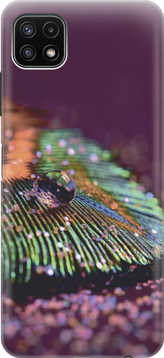 

Силиконовый чехол на Samsung Galaxy A22s 5G "Капля на пере", Зеленый;фиолетовый, 3915