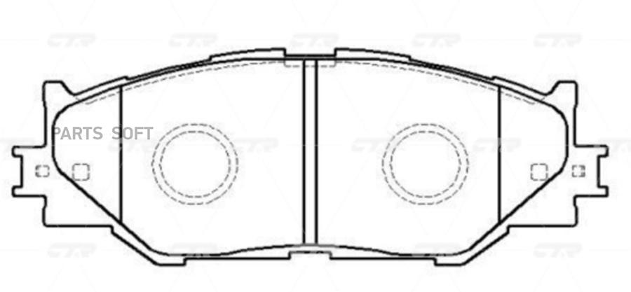 

Тормозные колодки Ctr GK1088