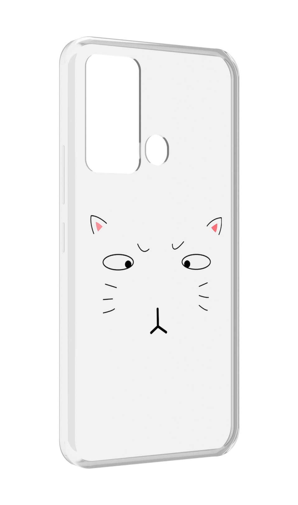 

Чехол MyPads кот-части-лица для ITEl Vision 3, Прозрачный, Tocco