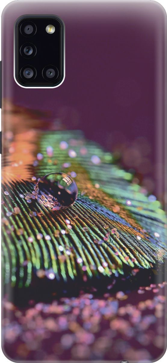 

Силиконовый чехол на Samsung Galaxy A31 "Капля на пере", Зеленый;фиолетовый, 3483