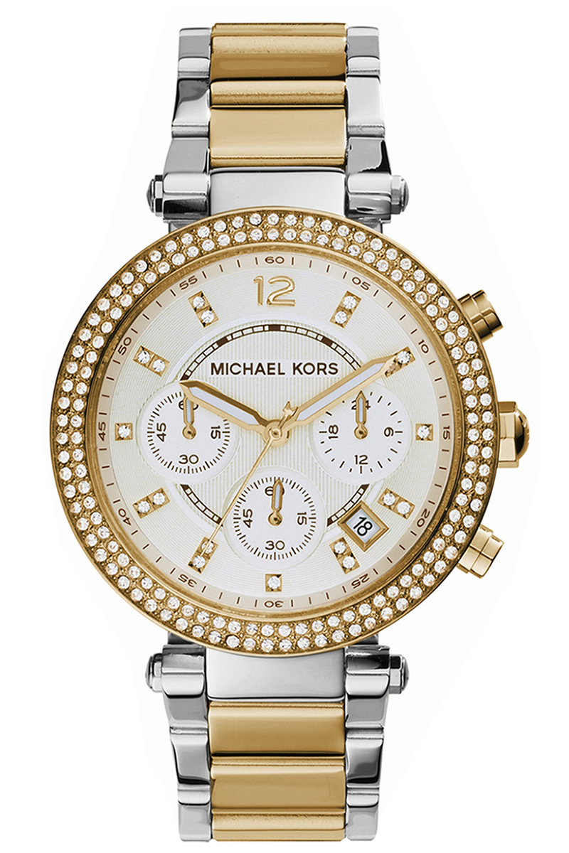 Наручные часы женские Michael Kors Parker золотистые/серебристые