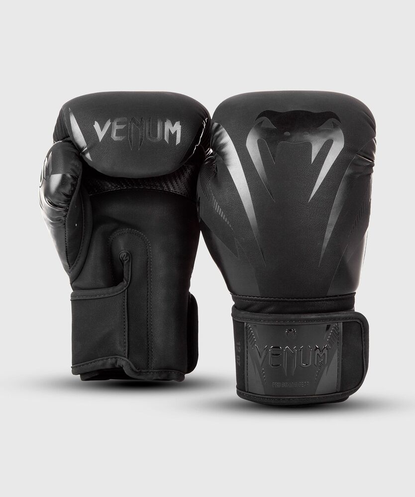 фото Перчатки боксерские venum impact black/black 10 oz