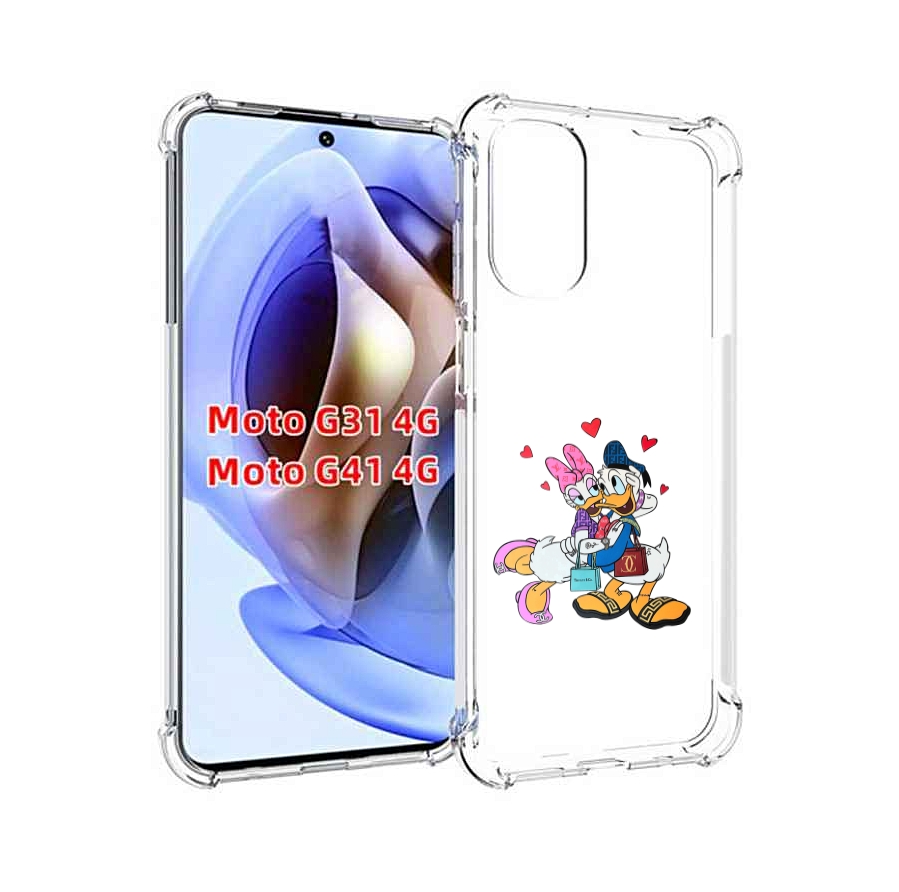

Чехол MyPads модные-влюбленные-утки для Motorola Moto G31 4G / G41 4G, Прозрачный, Tocco
