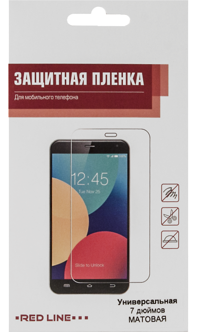 

Защитная пленка RedLine универсальная 6-7" (глянцевая), универсальная 6-7" глянцевая
