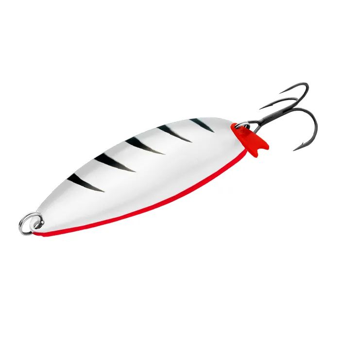 

Блесна Колеблющаяся Sprut Rufa Spoon 75 SP, Белый;черный;красный, Rufa