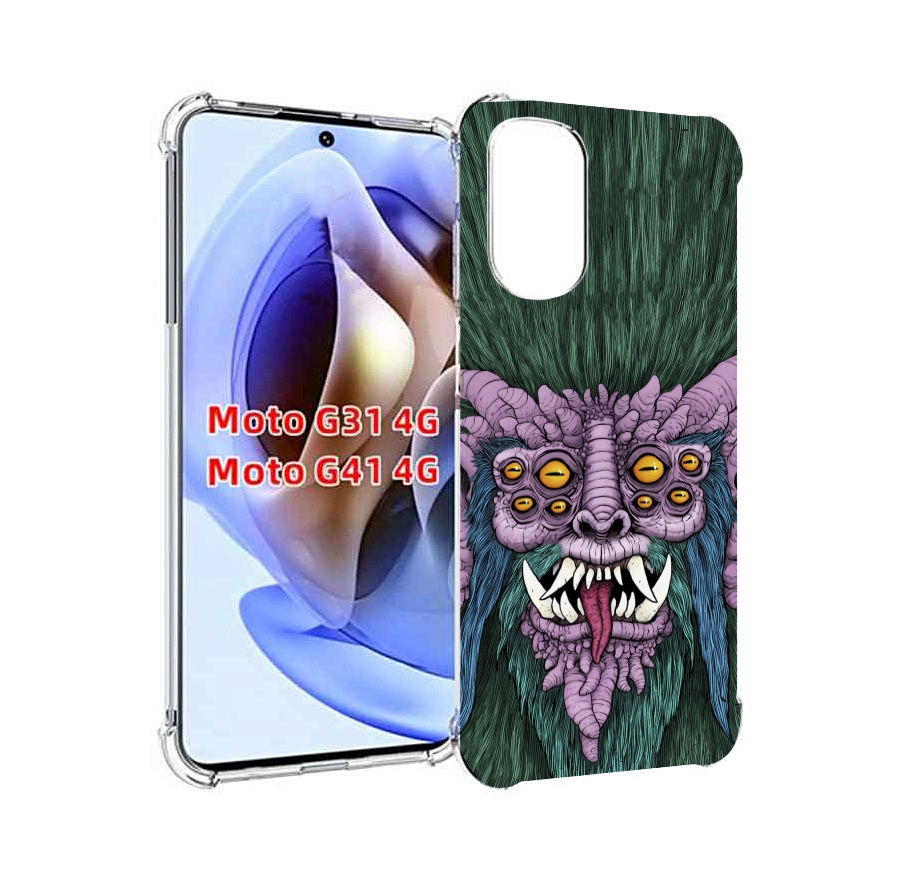 

Чехол MyPads многоглазый черт для Motorola Moto G31 4G / G41 4G, Прозрачный, Tocco