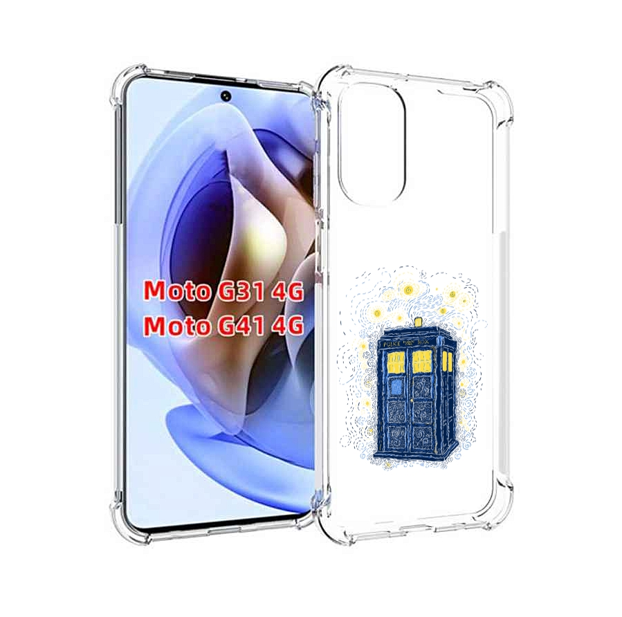 

Чехол MyPads будка рисунок для Motorola Moto G31 4G / G41 4G, Прозрачный, Tocco