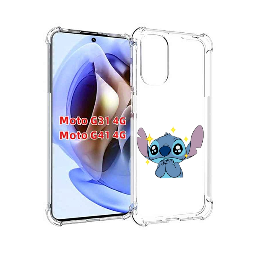 

Чехол MyPads милый-стич детский для Motorola Moto G31 4G / G41 4G, Прозрачный, Tocco