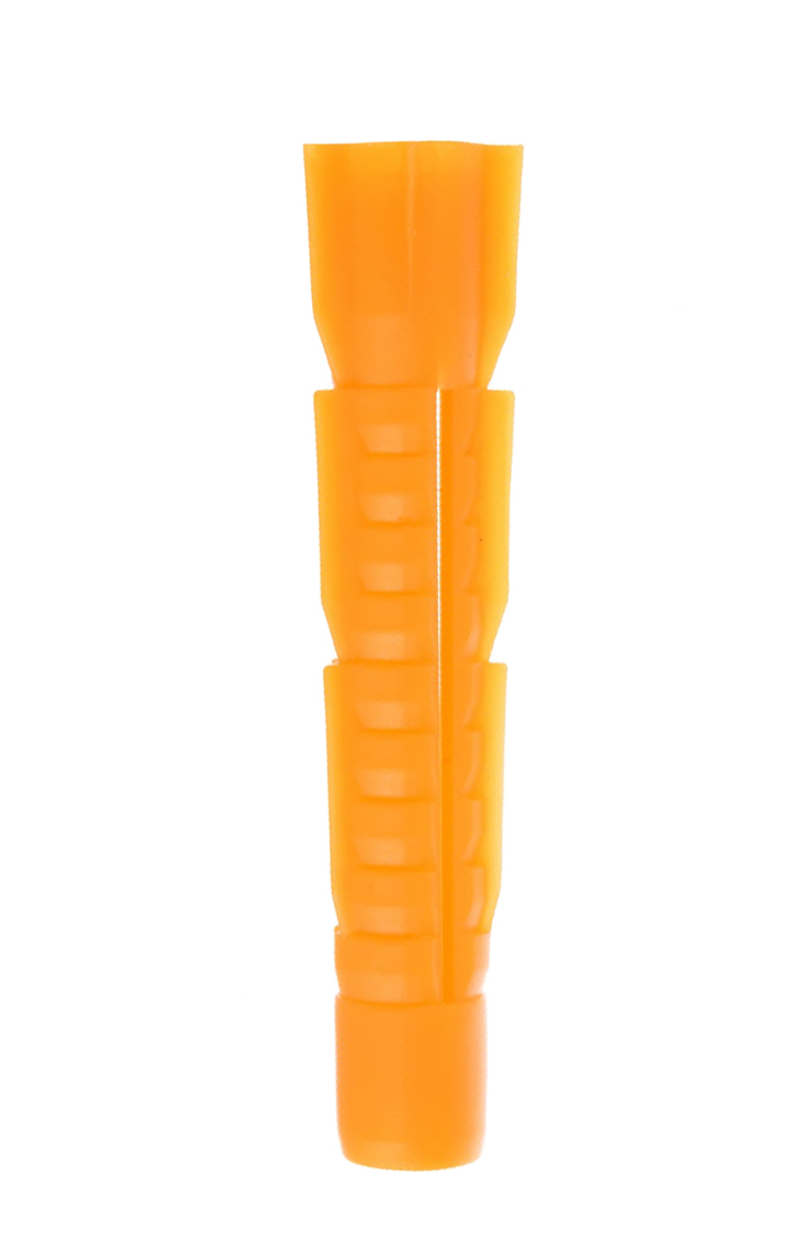 фото Дюбель универсальный fixxtools 6х52 оранжевый без бортика упак 100шт