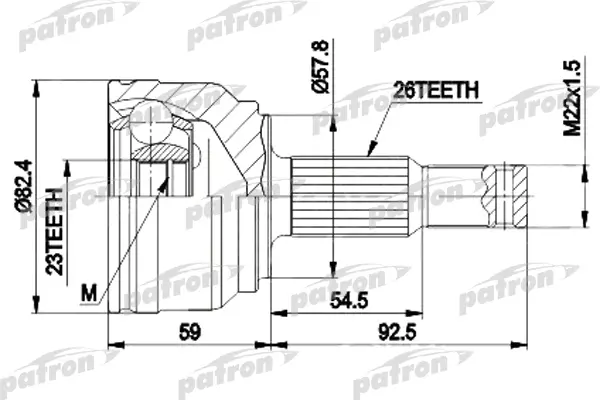 

PATRON ШРУС PATRON PCV9117