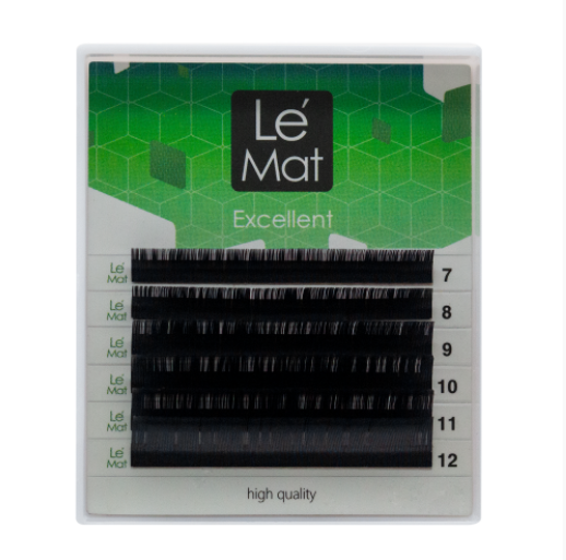 Ресницы черные Le Maitre Excellent 6 линий M 0.07 MIX 4-6 mm крышка подложка для выпечки доляна алюминиевая 202×110×48 мм 620 мл 100 шт уп