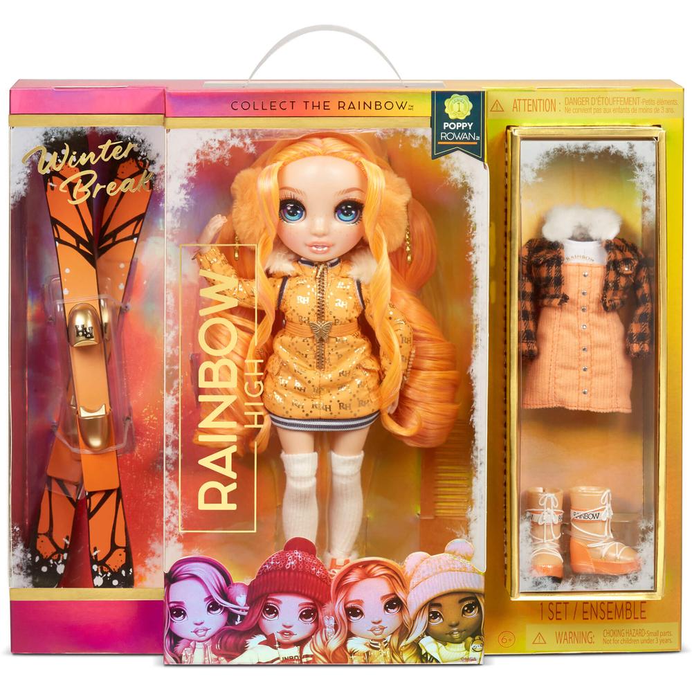 Игровой набор Rainbow High Winter Break Fashion Doll- Poppy Rowan Orange 574767
