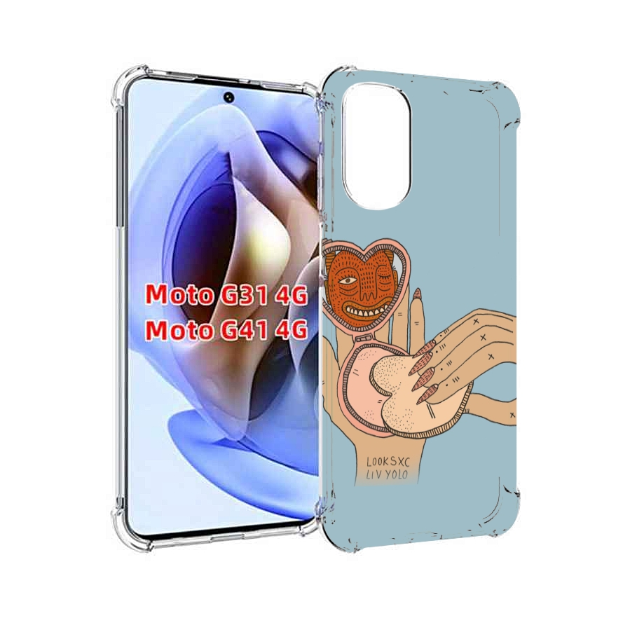 

Чехол MyPads макияж картинка женский для Motorola Moto G31 4G / G41 4G, Прозрачный, Tocco