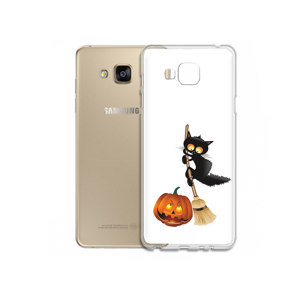 

Чехол MyPads Tocco для Samsung Galaxy J5 Prime хэлуинский котик (PT66772.570.667), Прозрачный, Tocco