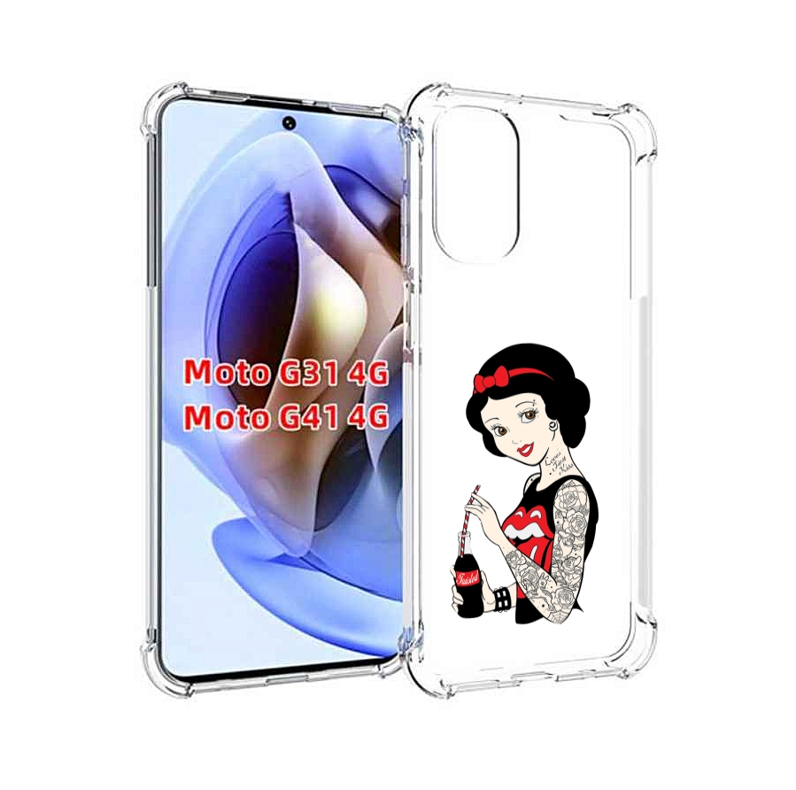 

Чехол MyPads любительница-колы женский для Motorola Moto G31 4G / G41 4G, Прозрачный, Tocco