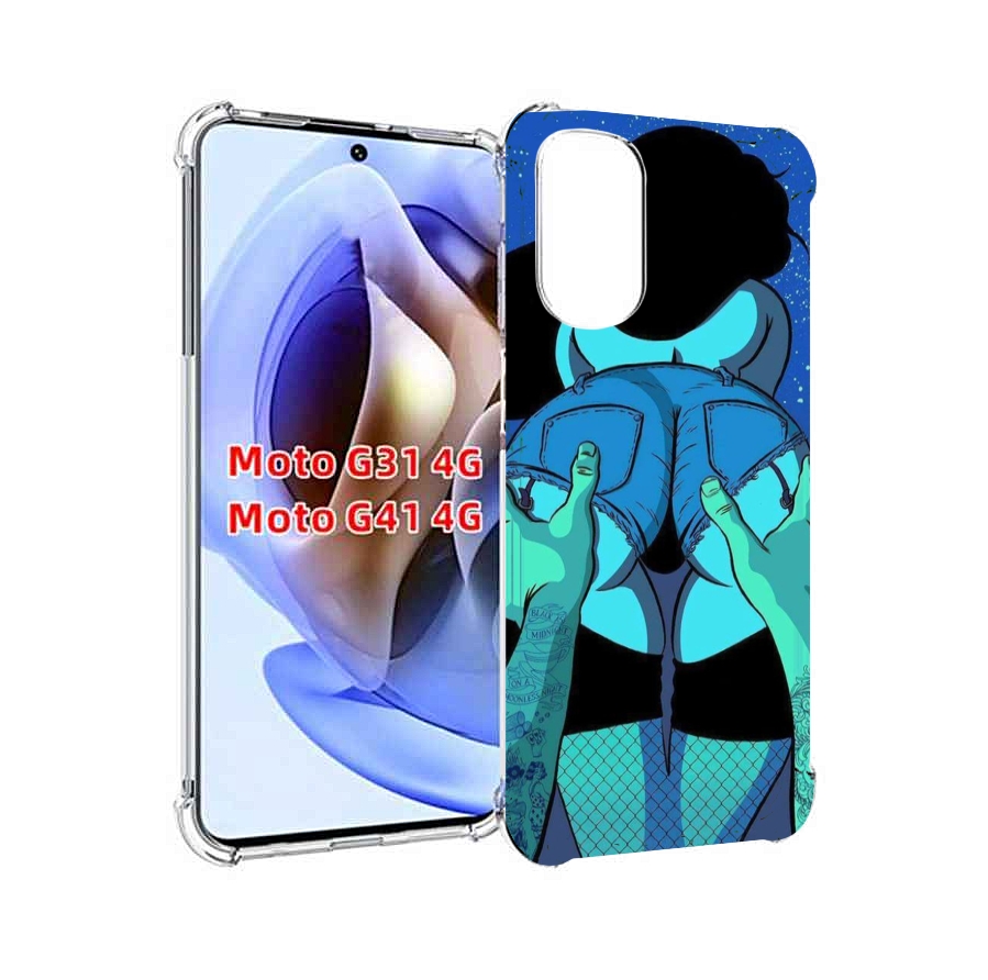 

Чехол MyPads любитель потрогать для Motorola Moto G31 4G / G41 4G, Прозрачный, Tocco