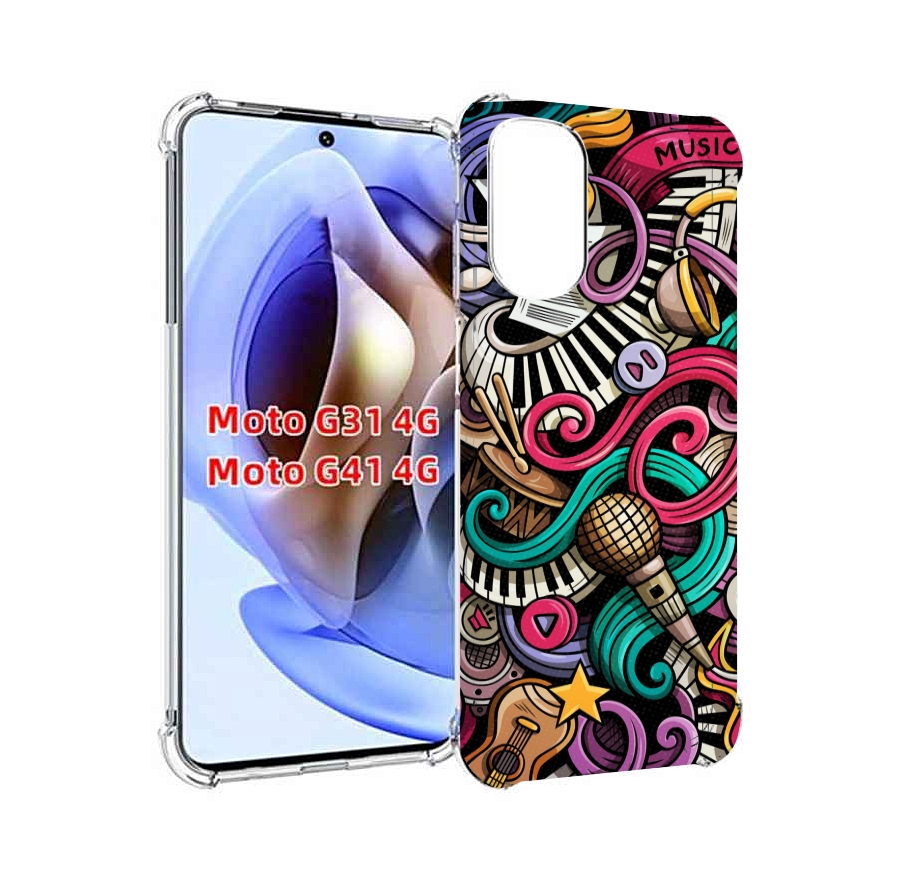 

Чехол MyPads любимая-музыка для Motorola Moto G31 4G / G41 4G, Прозрачный, Tocco