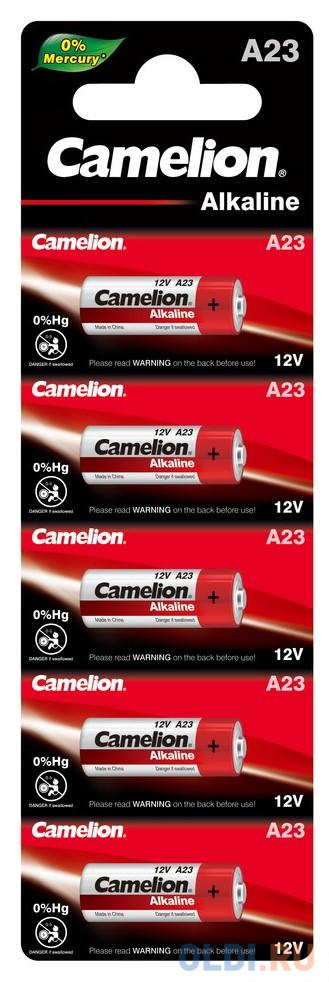 Батарейка щелочная Camelion Premium Alkaline A23-BP5 A23 12В, 5 шт. батарейка aaa lr03 щелочная 4 шт impulse