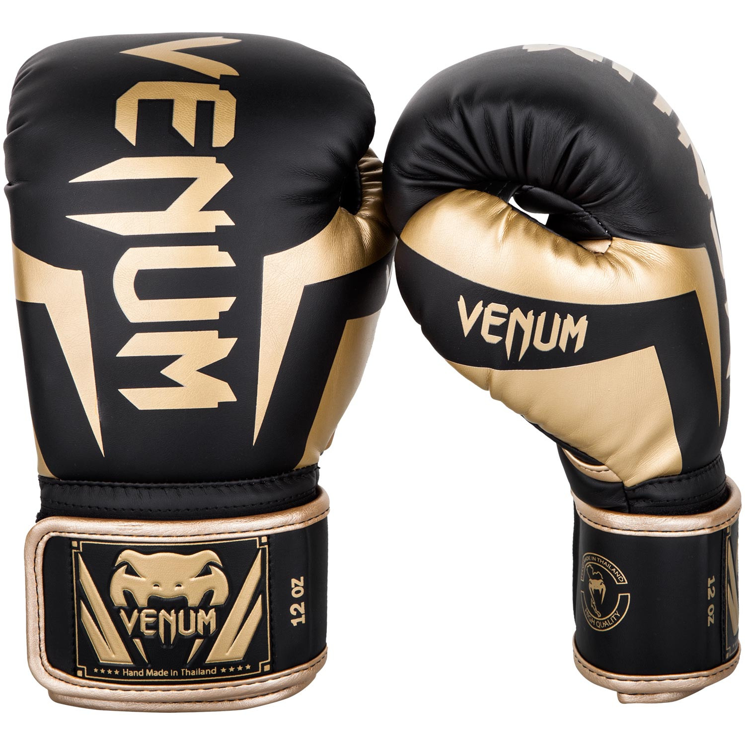 

Перчатки боксерские Venum Elite Black/Gold, Черный;золотистый