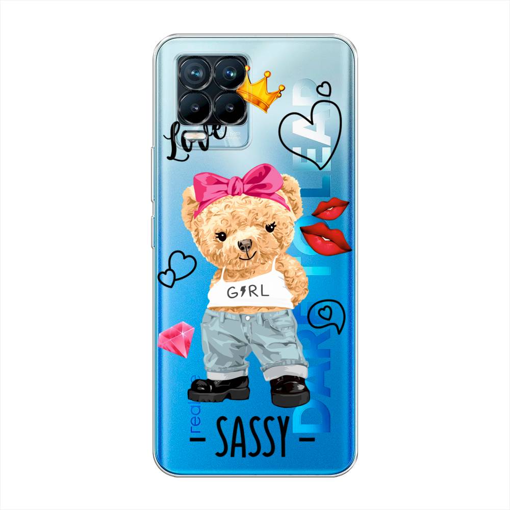 

Чехол на Oppo Realme 8 "Sugar Mommy", Голубой;белый;розовый, 255550-6
