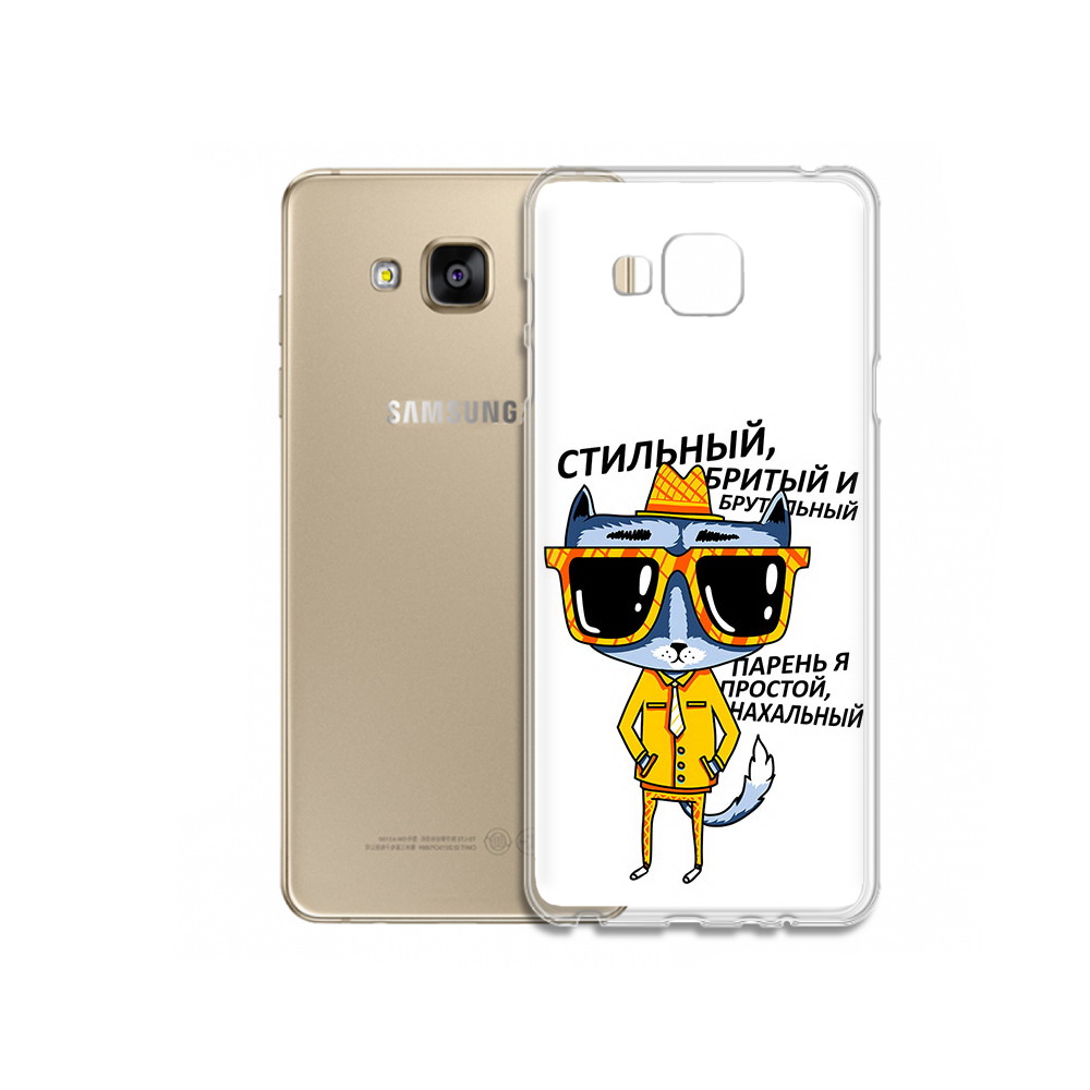 

Чехол MyPads Tocco для Samsung Galaxy J5 Prime стильный кот (PT66772.570.625), Прозрачный, Tocco
