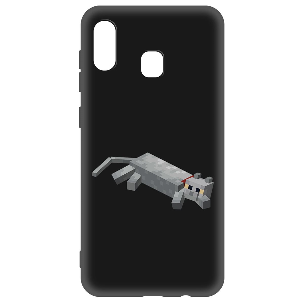 Чехол-накладка Софт Minecraft-Кошка для Samsung Galaxy A20/ A30 (A205/A305)
