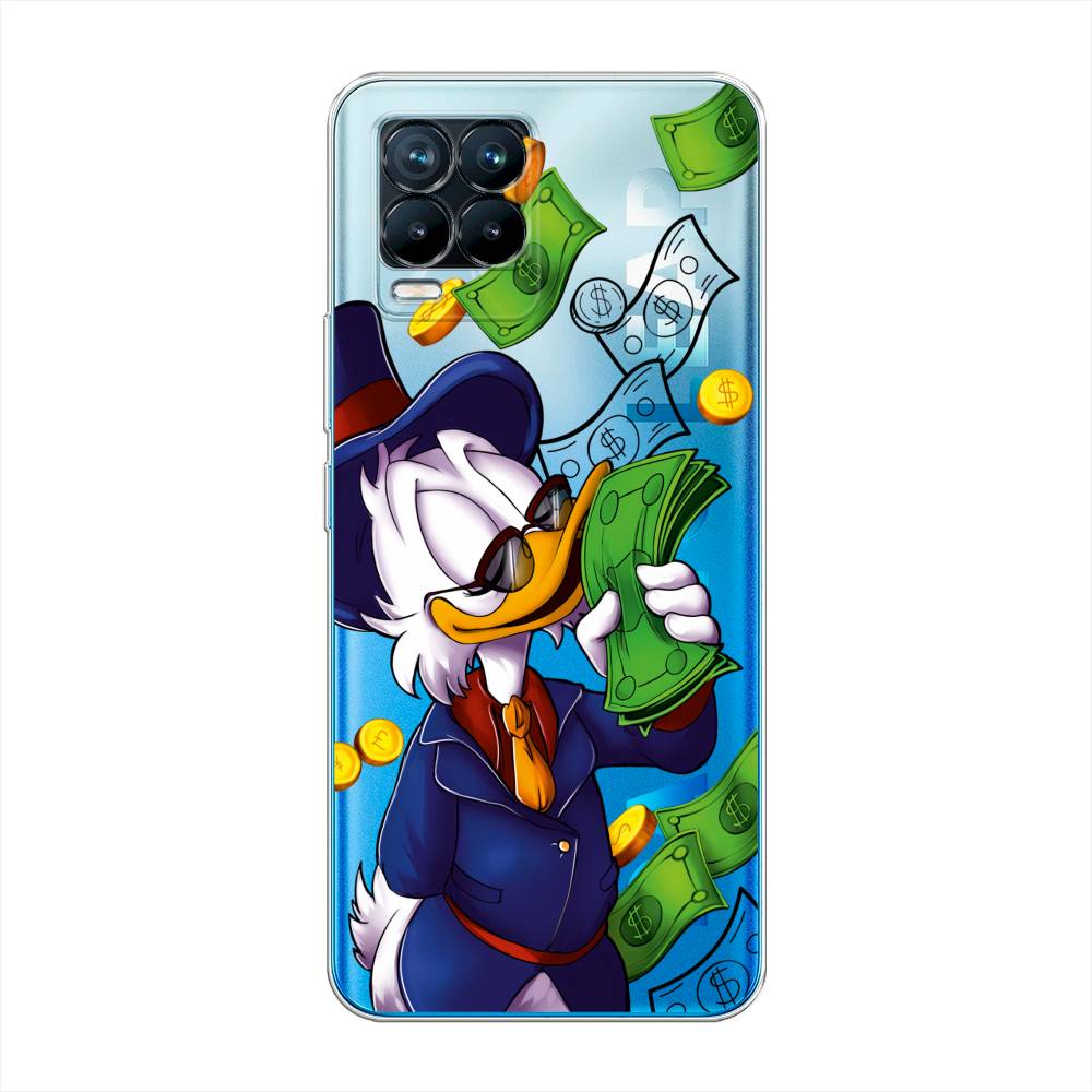 

Чехол на Oppo Realme 8 "Scrooge McDuck with Money", Синий;зеленый;белый, 255550-6