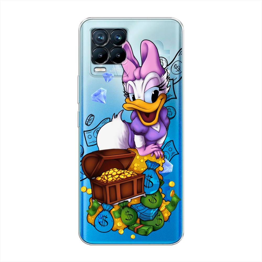 

Чехол на Oppo Realme 8 "Rich Daisy Duck", Коричневый;белый;фиолетовый, 255550-6