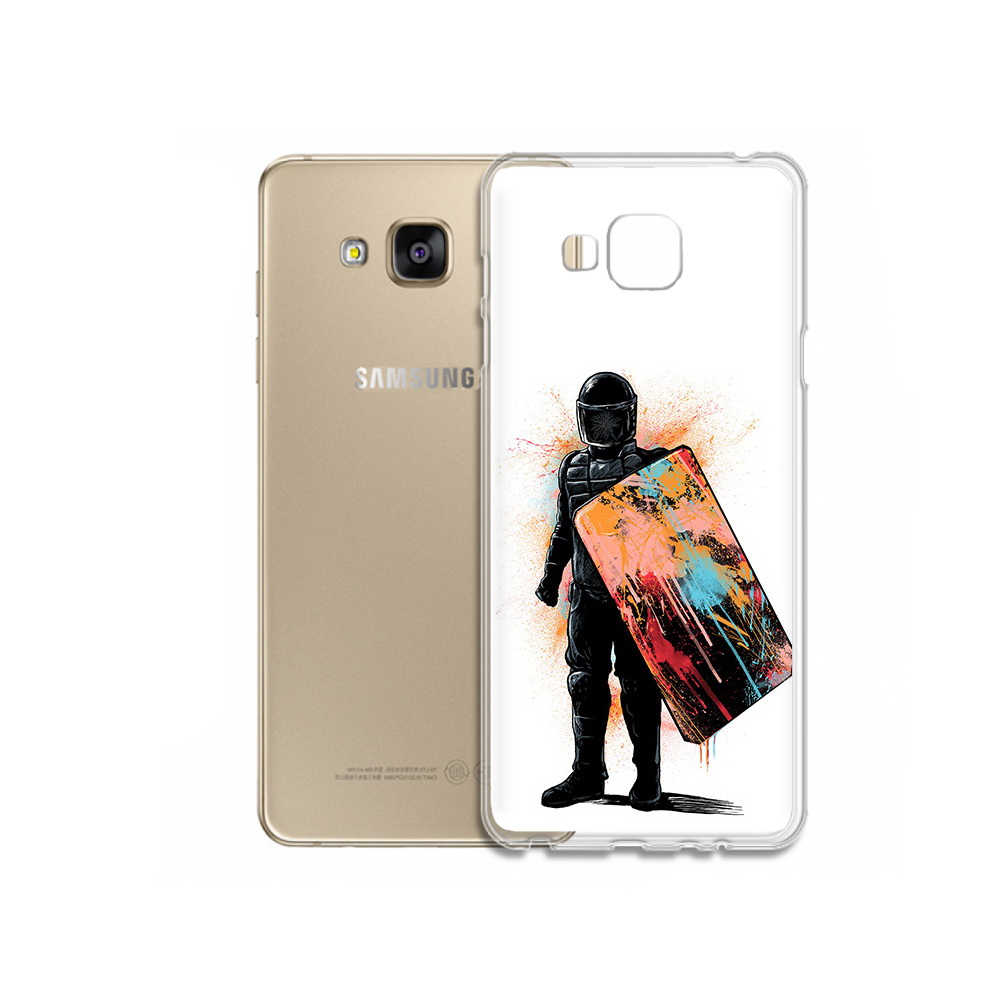 Чехол MyPads Tocco для Samsung Galaxy J5 Prime солдат с красочным щитом (PT66772.570.614)