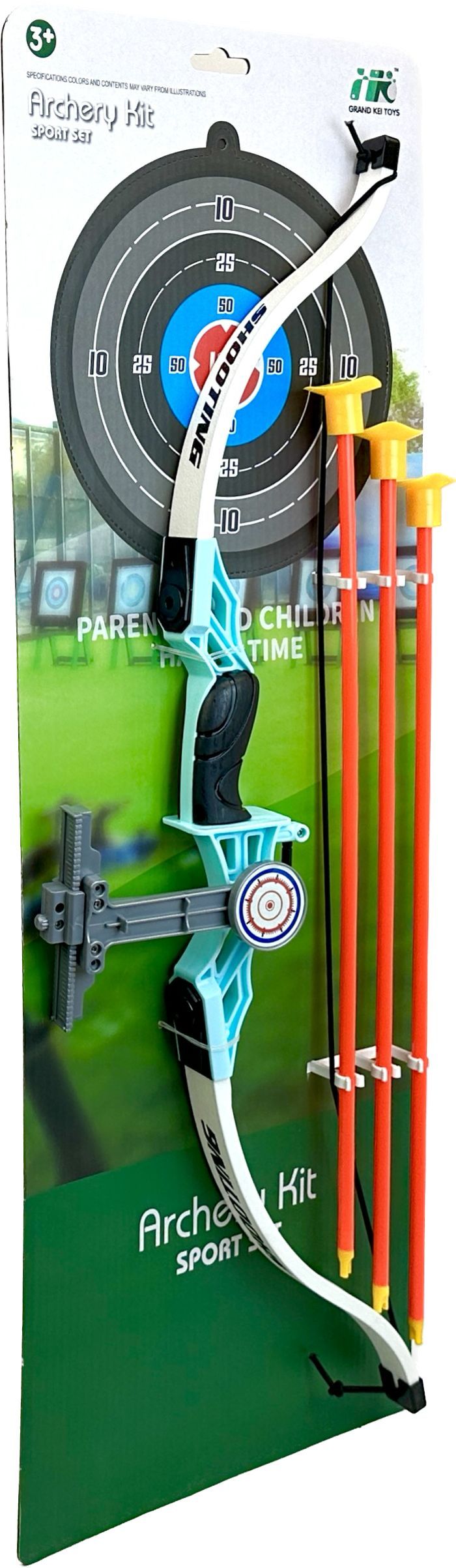 Игровой набор PLAYSMART Лук со стрелами Archery Kit, с присосками, мишень, 60 см