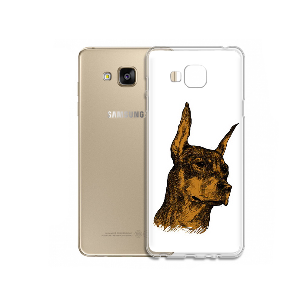 Чехол MyPads Tocco для Samsung Galaxy J5 Prime скетч доберман (PT66772.570.605)