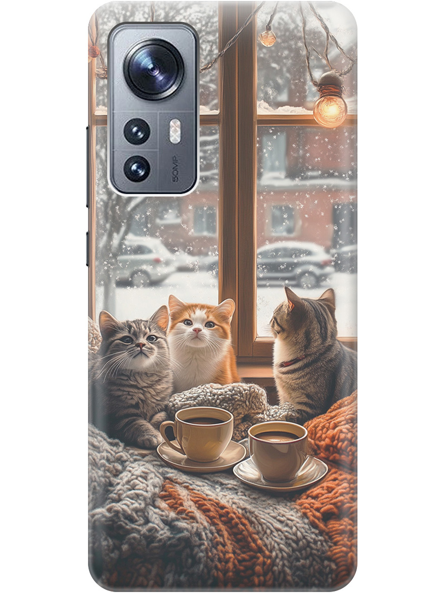 

Силиконовый чехол на Xiaomi 12 / 12X / 12S с принтом "Котики на подоконнике", Прозрачный;бежевый;белый;желтый;серый, 734580812