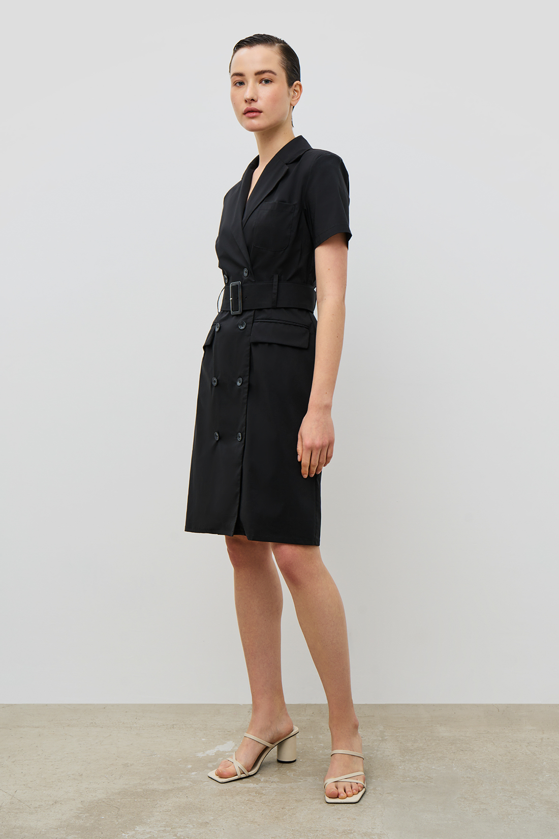 Платье женское Baon B4523038 черное 2XL