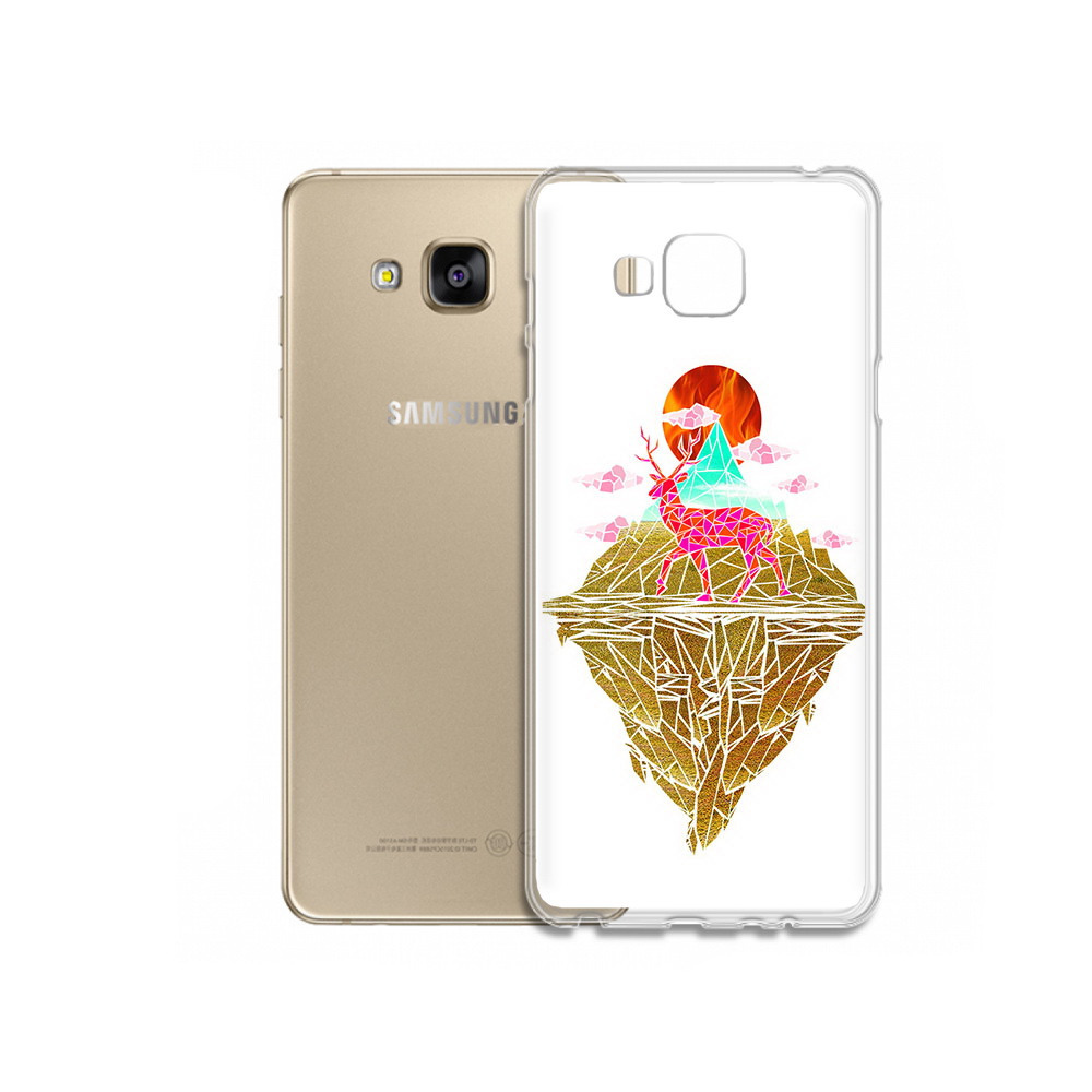 

Чехол MyPads Tocco для Samsung Galaxy J5 Prime розовый олень абстракция (PT66772.570.586), Прозрачный, Tocco