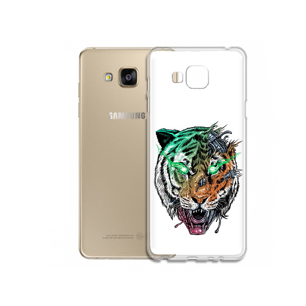 

Чехол MyPads Tocco для Samsung Galaxy J5 Prime робо-тигр (PT66772.570.584), Прозрачный, Tocco