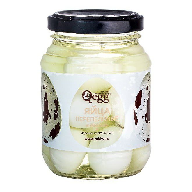 

Закуска Qegg перепелиные яйца в рассоле 240 г
