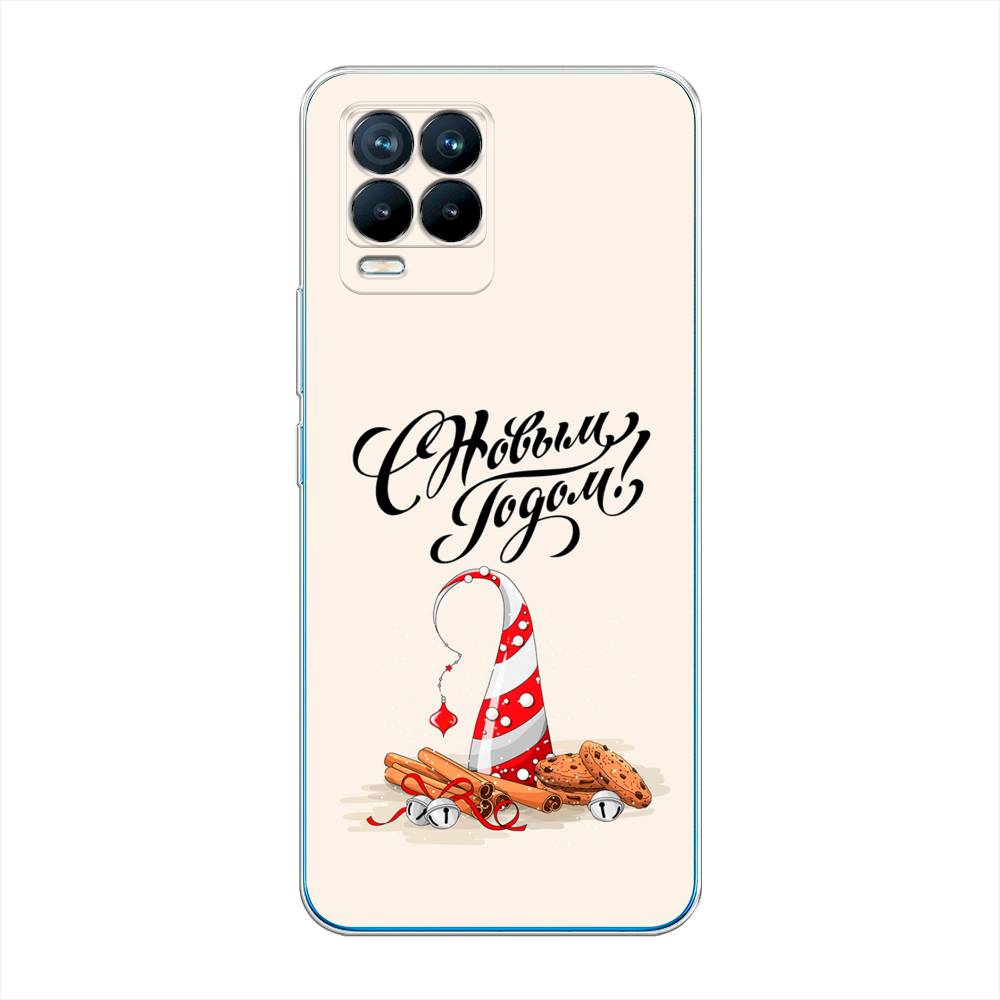 

Чехол на Oppo Realme 8 "Подарки на Новый Год", Бежевый;красный;черный, 255550-5