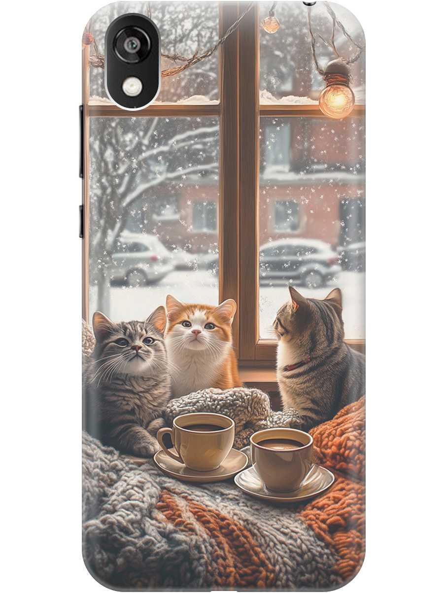 

Силиконовый чехол на Honor 8S / Huawei Y5 (2019) с принтом "Котики на подоконнике", Прозрачный;бежевый;белый;желтый;серый, 721008712